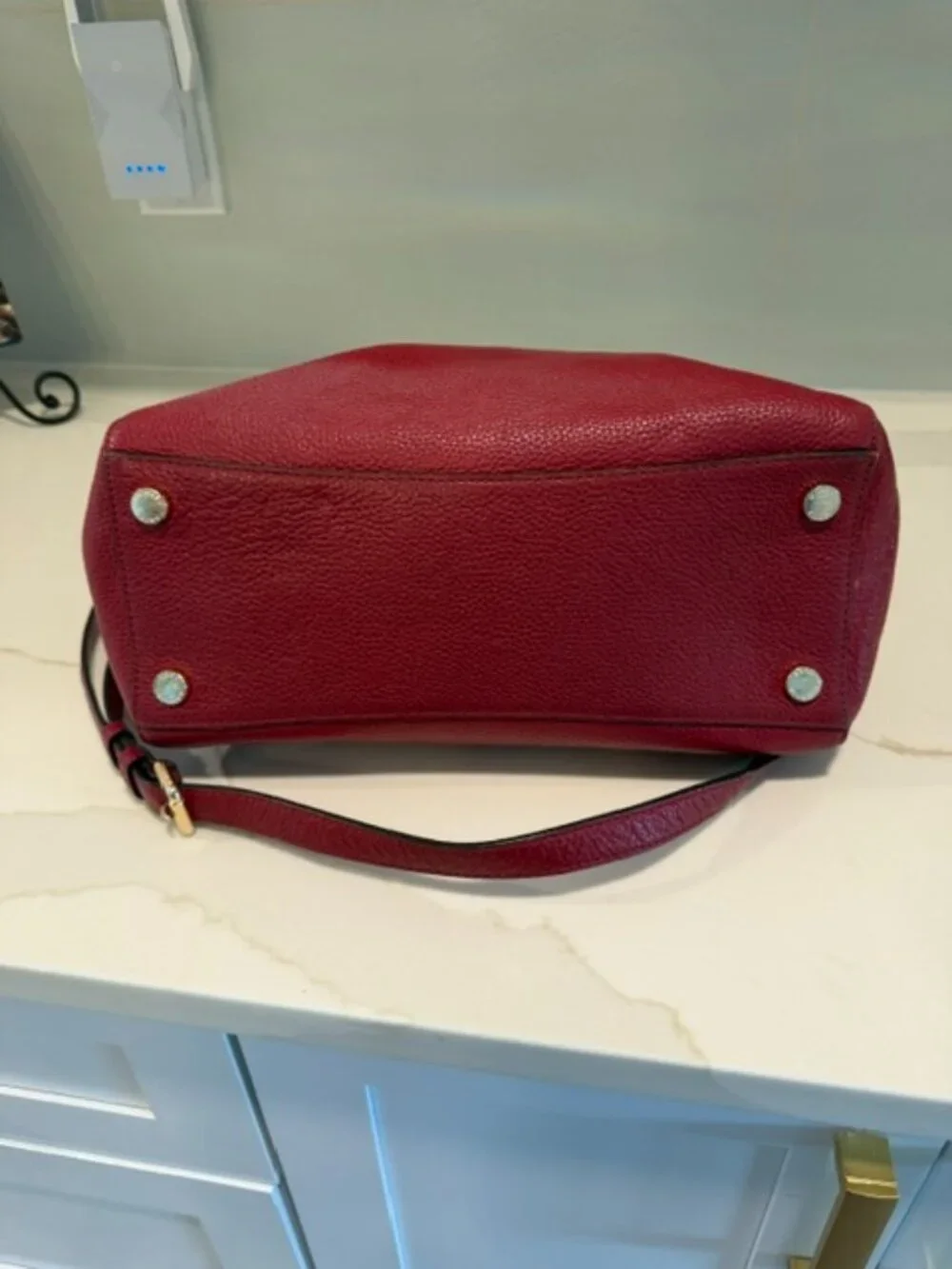 Michael Kors Sheila Pebble Leather Satchel